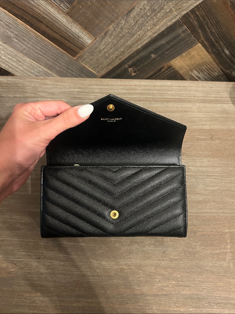 YSL Monogram Leather Wallet - Picture 7 of 8